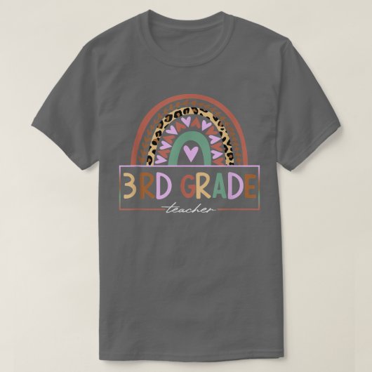 3年生の教師シャツ学校給料初日T Tシャツ (デザイン正面)