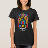 3年生の新学期をお祝いします 学校に戻る ラ Tシャツ (正面)