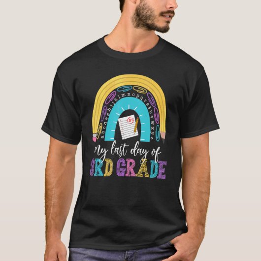 3年生の最後の日の大学院先生 Tシャツ (正面)