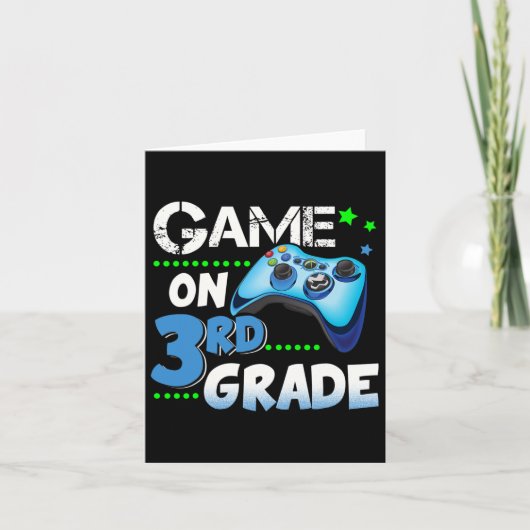 3年生の楽しいゲーム 3年生のギフト カード (正面)
