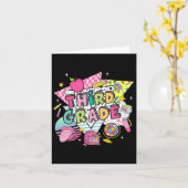 3年生の楽しい新学期 カード (黄色い花)