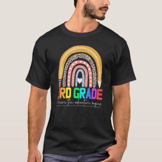 3年生の虹のヒョウ柄の先生チーム Tシャツ