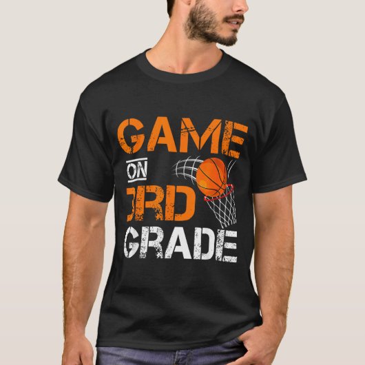 3年生の野球の最初の日の楽しいゲーム Tシャツ (正面)