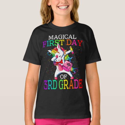 3年生の魔法の最初の日新学期 Tシャツ (正面)