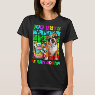 3年生の100日目の男の子子供たち英語ブルドッグD Tシャツ