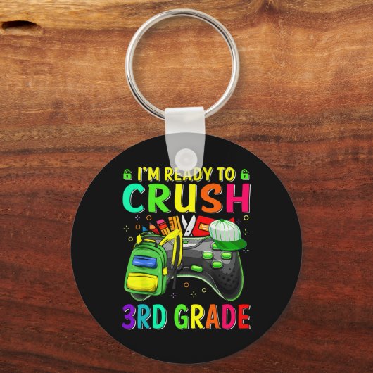 3年生のCkを学校のビデオGaに押し付ける準備ができている キーホルダー (正面)