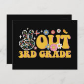 3年生のGroovy最後の日のピースアウト ポストカード (正面/裏面)