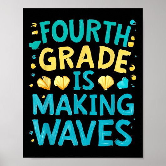 3年生は波を作っている新学期キッズ ポスター (正面)