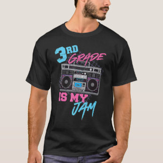 3年生は私のジャムヴィンテージ80sボームボックス先生st tシャツ