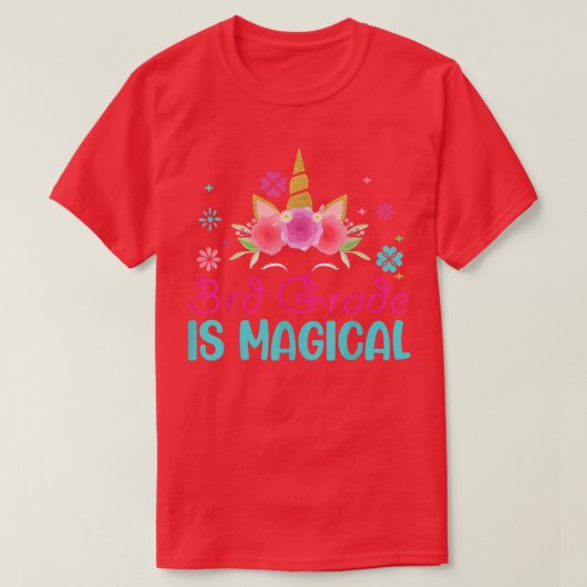 3年生は魔法新学期3年生Un Tシャツ (デザイン正面)