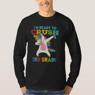 3年生をぶっ飛ばす!キュートなユニコーン スクールキッズ Tシャツ