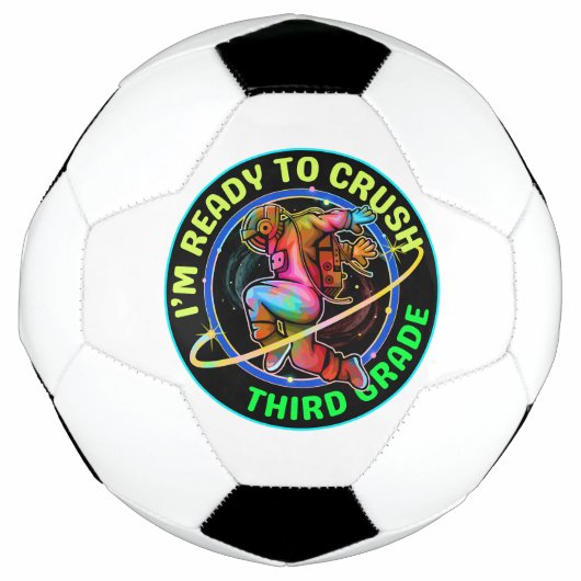 3年生をやっつける準備ができた サッカーボール (正面)