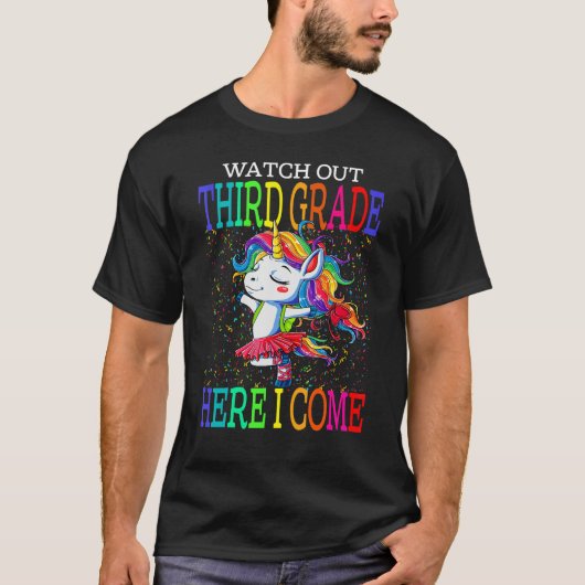 3年生を見てこ来こに戻る Tシャツ (正面)