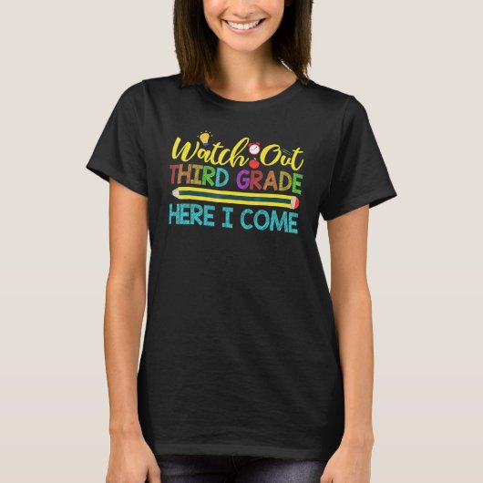 3年生を見守る私の来新学期 Tシャツ (正面)