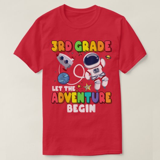 3年生アドベンチャー開始新学期A Tシャツ (デザイン正面)