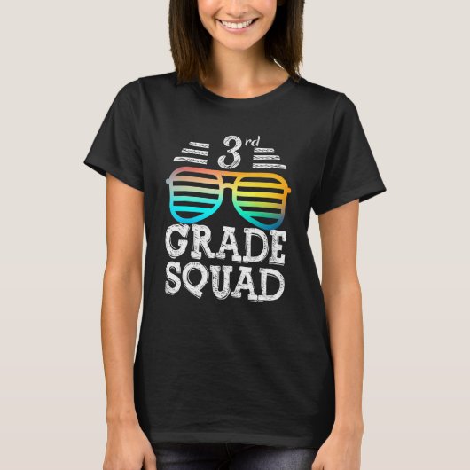 3年生カッコいい分隊チーム新学期卒業 Tシャツ (正面)