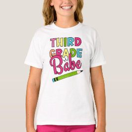 3年生カラフルの赤ちゃん – 新学期 Tシャツ