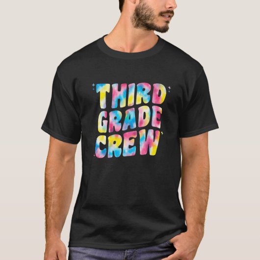 3年生クルー先生キッズウィメンズ絞り染め3Rd Gr Tシャツ (正面)