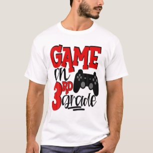 3年生ゲーマービデオゲーム1日学校レッド Tシャツ