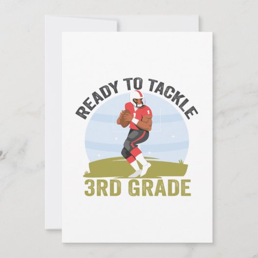 3年生サッカーファンタジーラグビーに挑戦 案内状 (正面)