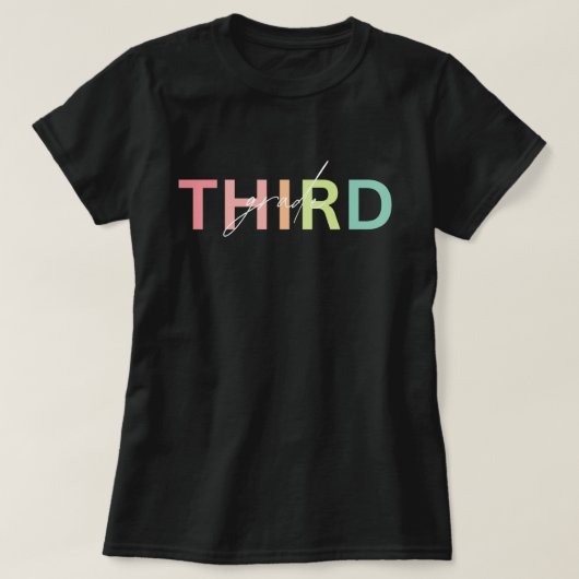 3年生シャツ、3年生ティーチャーシャツ、背中 Tシャツ (デザイン正面)