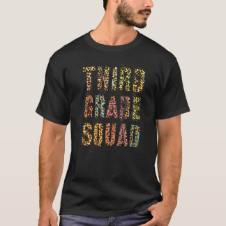 3年生スクワッドヒョウ柄先生ハロー3rd tシャツ