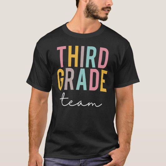 3年生チームカラフルの感謝の日に戻る Tシャツ (正面)