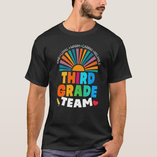 3年生チーム先生新学期学生クラス Tシャツ (正面)