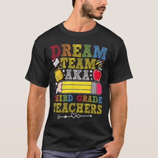 3年生ドリームチーム先生 第三学年担任 Tシャツ (正面)