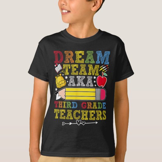 3年生ドリームチーム先生 3年生担任 Tシャツ (正面)