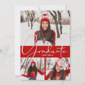 3年生フォトスカーレット卒業 案内状 (正面)