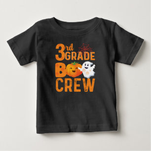 3年生ブークルーハロウィーンかわいいカボチャ ベビーTシャツ