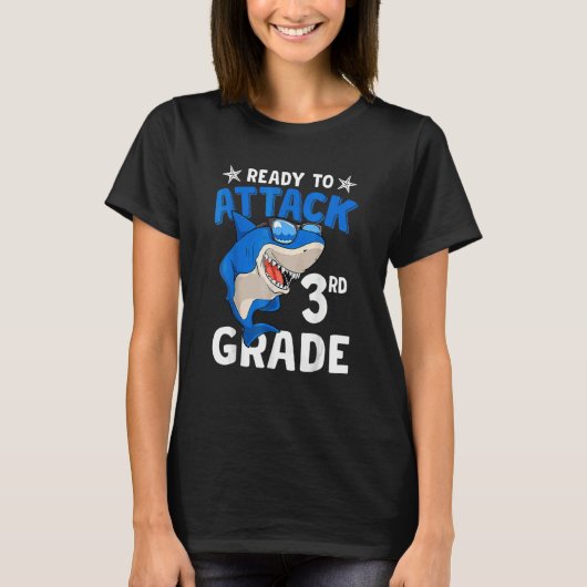 3年生ボーイズ新学期攻撃準備完了 Tシャツ (正面)
