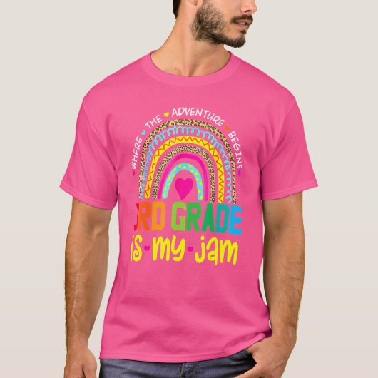 3年生マイジャム新学期レインボー Tシャツ (正面)