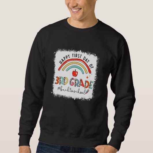 3年生レインボーの幸せな1日目に戻る スウェットシャツ (正面)