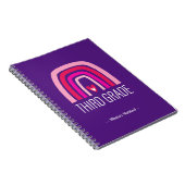 3年生レインボー&ハートバックツースクール ノートブック (右側)