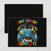 3年生レベル完全卒業ゲーミングゲーマー ポストカード (正面/裏面)