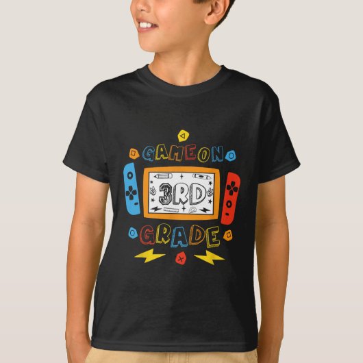 3年生レベル アンロック ゲーム 3年生の Tシャツ (正面)