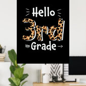 3年生先生こんにちは3年生 ポスター (ホームオフィス)