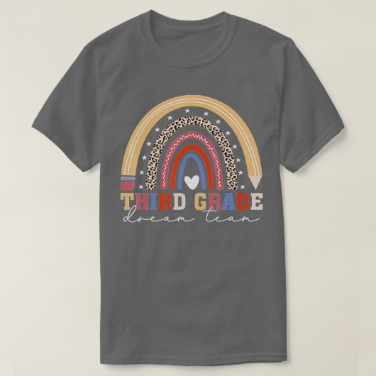 3年生先生ドリームチーム虹3年生t tシャツ (デザイン正面)