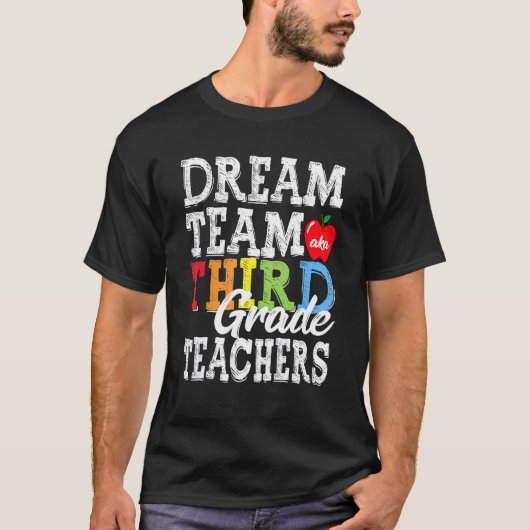 3年生先生ドリームチーム赤3年生チーム Tシャツ (正面)