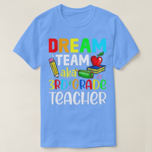 3年生先生ドリームチーム赤3年生チーム Tシャツ (デザイン正面)