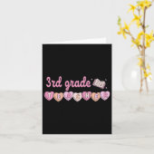 3年生先生バレンタインデーレトロスクールリット カード (黄色い花)