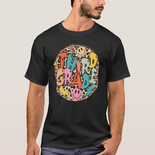 3年生先生ヒョウ3年生先生少年 Tシャツ (正面)