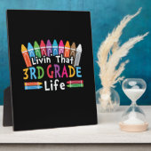 3年生先生リヴィンその3年生ライフ フォトプラーク (側面)