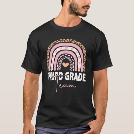 3年生先生レインボー新学期ハローティ Tシャツ (正面)