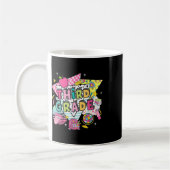 3年生先生学生新学期Happy F コーヒーマグカップ (左)