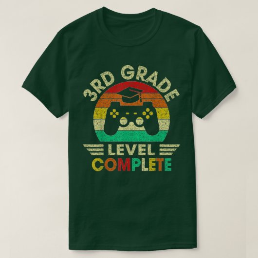 3年生卒業レベル完全ビデオゲームBo Tシャツ (デザイン正面)