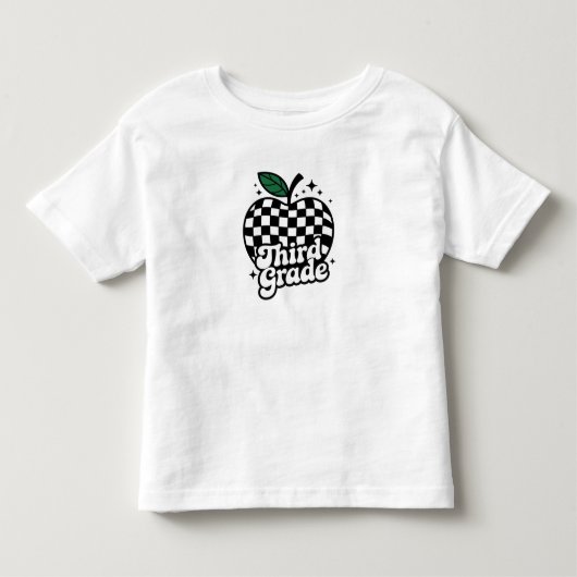 3年生担任の先生のためのバックトゥスクール トドラーTシャツ (正面)