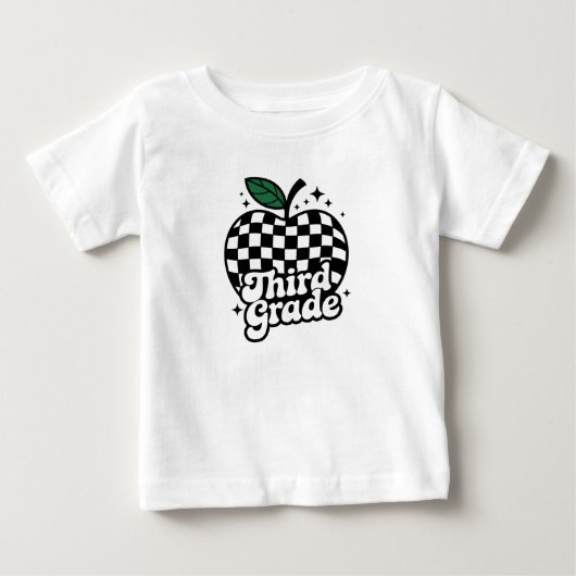 3年生担任の先生のためのバックトゥスクール ベビーTシャツ (正面)